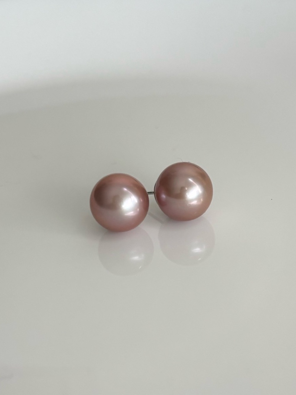 12mm Freshwater Pearl Studs - Picture 6 of 8